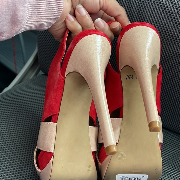 Jessica Simpson color block heels 👠 - Picture 6 of 9